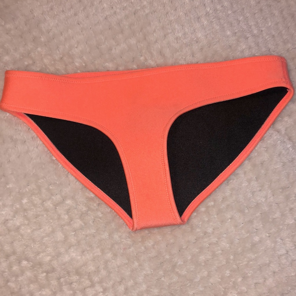Triangl Neoprene Orange Neon Bikini Bottoms